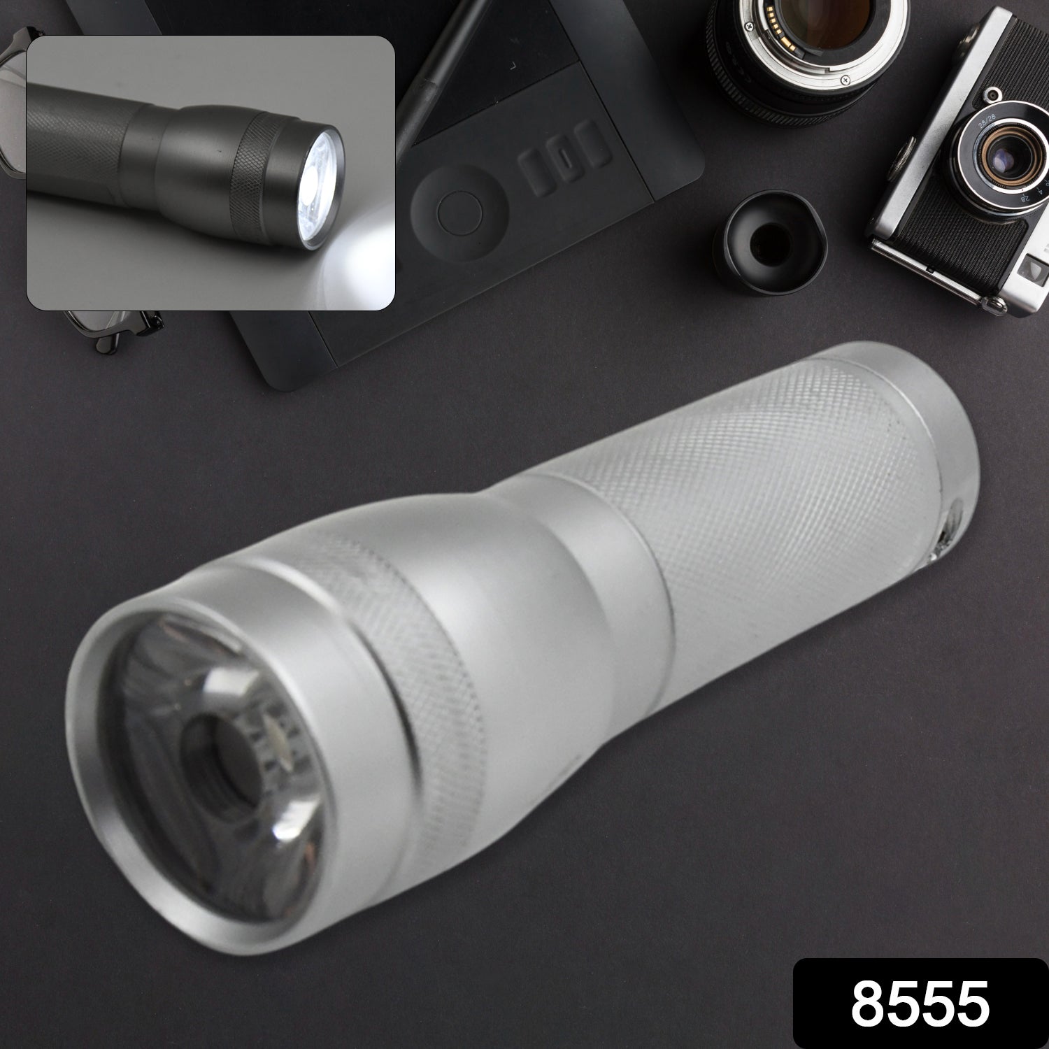 Portable Mini Torch / Flashlight 9 LED Powerful High Lumens Pen Light Easy To Carry, Portable Pocket Compact Torch for Emergency 3 Battery operated (Battery not included / 1 pc) Portable Mini Torch / Flashlight 9 LED Powerful High Lumens Pen Light Easy To Carry, Portable Pocket Compact Torch for Emergency 3 Battery operated (Battery not included / 1 pc)